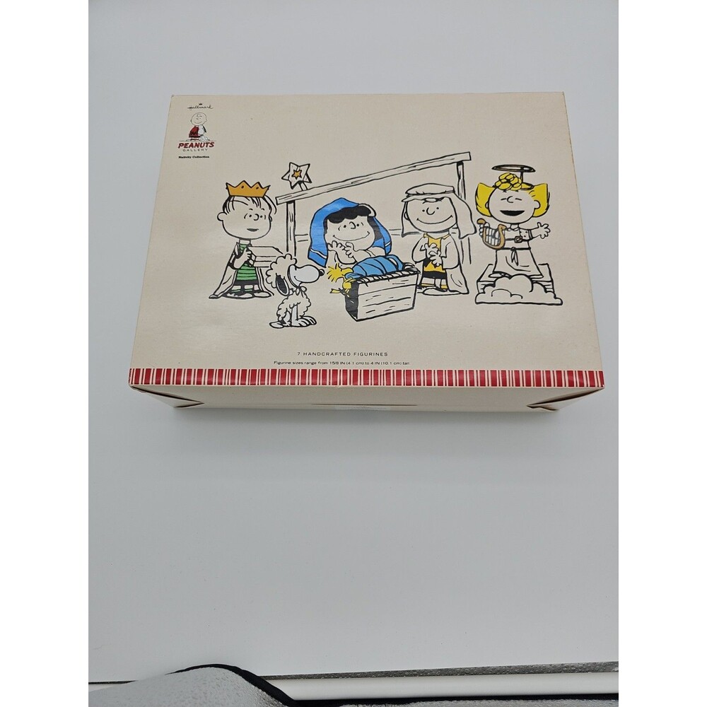 2012 Hallmark Peanuts Christmas Nativity 7 piece Collection Set NIB!